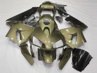 2003-2004 Honda CBR600RR Motorcycle Fairings - Olive Glossy Black Canada