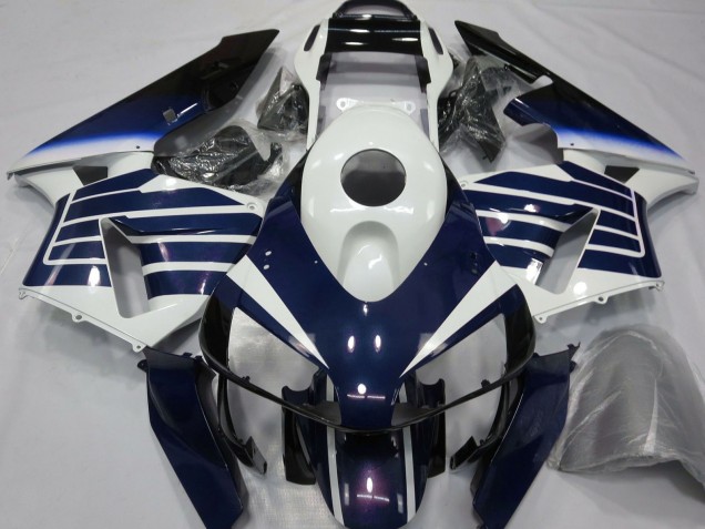 2003-2004 Honda CBR600RR Motorcycle Fairings - White Blue Fade Canada