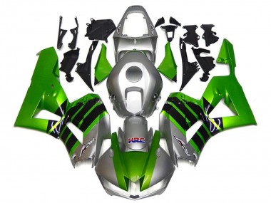 2013-2023 Honda CBR600RR Motorcycle Fairings - Silver Green Glossy Black HRC Canada