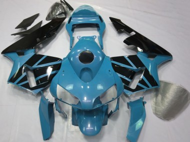 2003-2004 Honda CBR600RR Motorcycle Fairings - Light Blue Glossy Black Canada