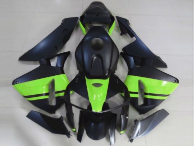 2005-2006 Honda CBR600RR Motorcycle Fairings - Matte Black Light Green Canada