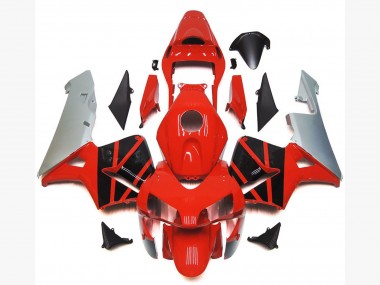 2003-2004 Honda CBR600RR Motorcycle Fairings - Silver Red Glossy Black OEM Style Canada