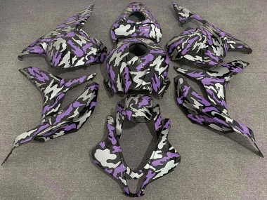 2009-2012 Honda CBR600RR Motorcycle Fairings - Purple Silver Camouflage Canada