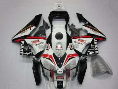 2003-2004 Honda CBR600RR Motorcycle Fairings - White Red Glossy Black Playboy Canada