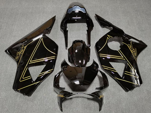 2002-2003 Honda CBR954RR Motorcycle Fairings - Glossy Black Gold Canada