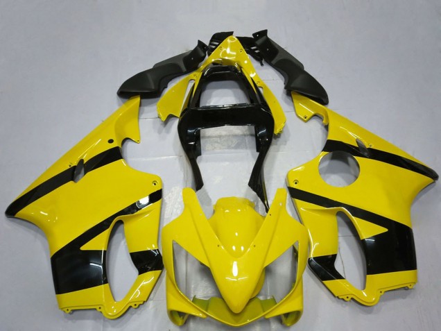2001-2003 Honda CBR600 F4i Motorcycle Fairings - Yellow Glossy Black Canada