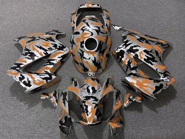 2002-2013 Honda VFR 800 Motorcycle Fairings - Orange Camouflage Canada
