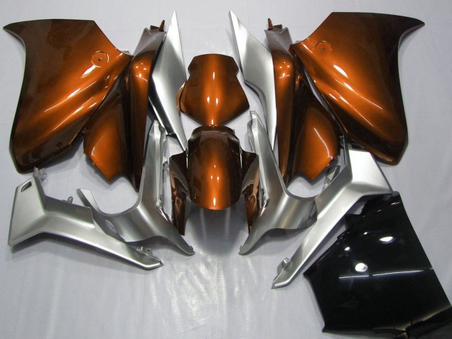 2010-2016 Honda VFR 1200 Motorcycle Fairings - Silver Orange Canada