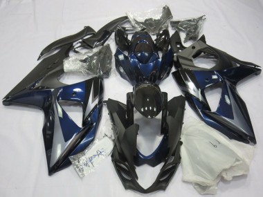 2009-2016 Suzuki GSXR 1000 Motorcycle Fairings - Blue Silver Black Canada