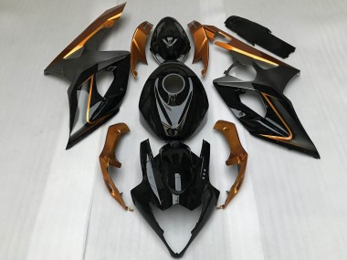 2005-2006 Suzuki GSXR 1000 Motorcycle Fairings - Glossy Black Bronze Canada