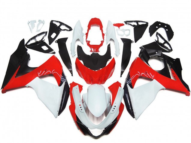 2009-2016 Suzuki GSXR 1000 Motorcycle Fairing Kits - White Red Black Canada