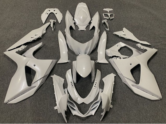 2009-2016 Suzuki GSXR 1000 Motorcycle Fairing - Glossy White Canada