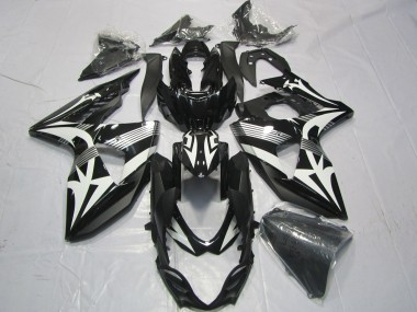 2009-2016 Suzuki GSXR 1000 Motorcycle Fairings - Black White Canada