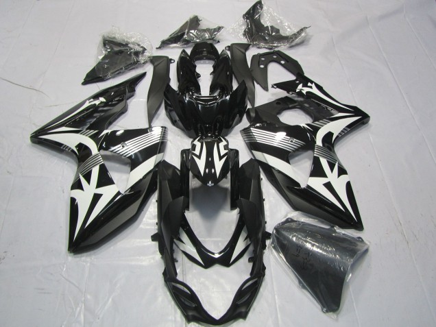 2009-2016 Suzuki GSXR 1000 Motorcycle Fairings - Black White Canada