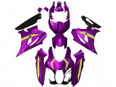 2017-2024 Suzuki GSXR 1000 Motorcycle Fairings - Pink Yellow Style Canada