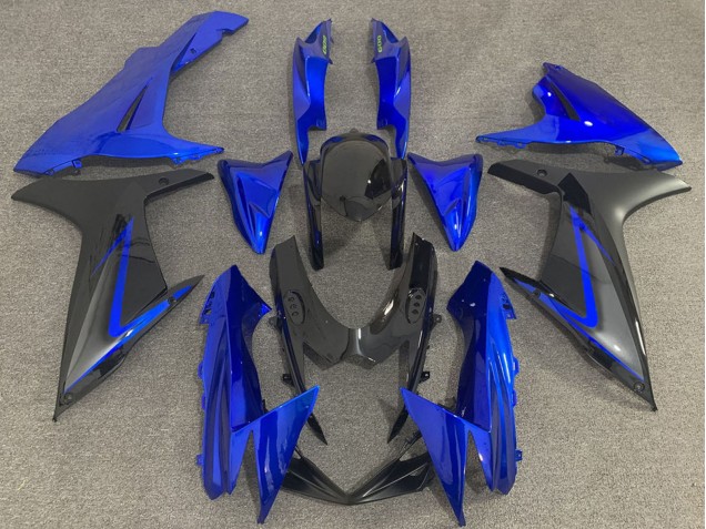 2011-2024 Suzuki GSXR 600 / GSXR 750 Motorcycle Fairings - Blue Black Grey Canada