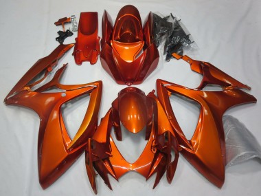 2006-2007 Suzuki GSXR 600 / GSXR 750 Motorcycle Fairings - Burnt Orange Canada