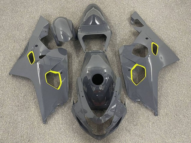 2004-2005 Suzuki GSXR 600 / GSXR 750 Motorcycle Fairings - Nardo Grey Neon Yellow Canada