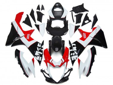 2011-2024 Suzuki GSXR 600 / GSXR 750 Motorcycle Fairings - White Red Glossy Black Canada