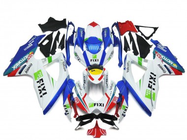 2008-2010 Suzuki GSXR 600 / GSXR 750 Motorcycle Fairings - White Blue Green Yellow Red Fixi Canada