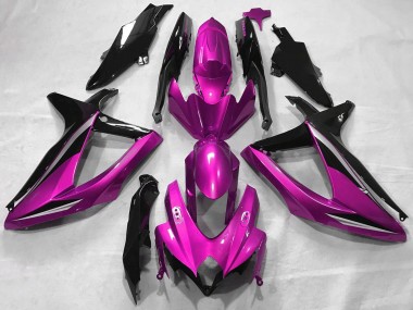 2008-2010 Suzuki GSXR 600 / GSXR 750 Motorcycle Fairings - Pink Glossy Black Canada