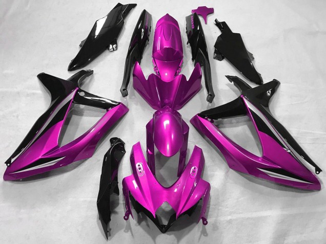 2008-2010 Suzuki GSXR 600 / GSXR 750 Motorcycle Fairings - Pink Glossy Black Canada