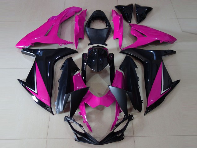 2011-2024 Suzuki GSXR 600 / GSXR 750 Motorcycle Fairings - Pink Glossy Black Matte Black Canada