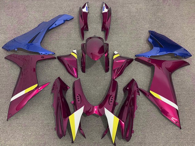 2011-2024 Suzuki GSXR 600 / GSXR 750 Motorcycle Fairings - Purple Blue White Yellow Canada