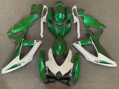 2008-2010 Suzuki GSXR 600 / GSXR 750 Motorcycle Fairings - White Green OEM Style Canada