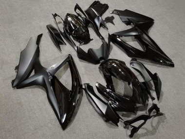 2008-2010 Suzuki GSXR 600 / GSXR 750 Motorcycle Fairings - Glossy Black Matte Black Canada