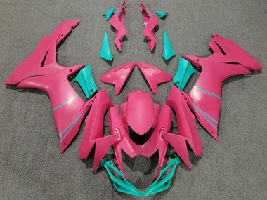 2011-2024 Suzuki GSXR 600 / GSXR 750 Motorcycle Fairings - Pink Teal Canada