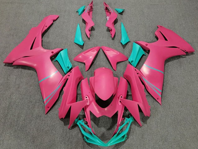 2011-2024 Suzuki GSXR 600 / GSXR 750 Motorcycle Fairings - Pink Teal Canada