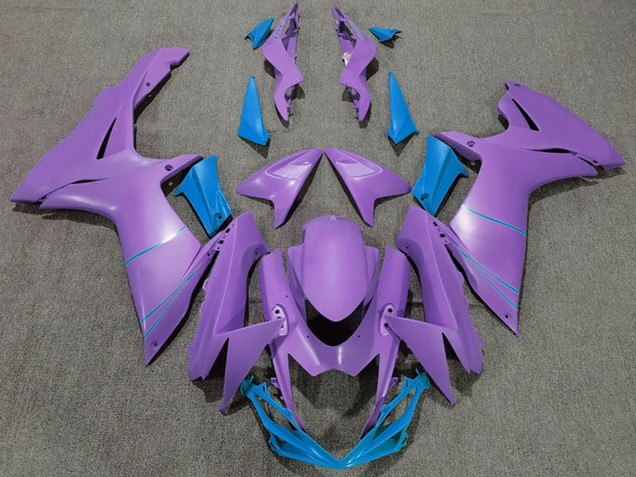 2011-2024 Suzuki GSXR 600 / GSXR 750 Motorcycle Fairings - Purple Light Blue Canada
