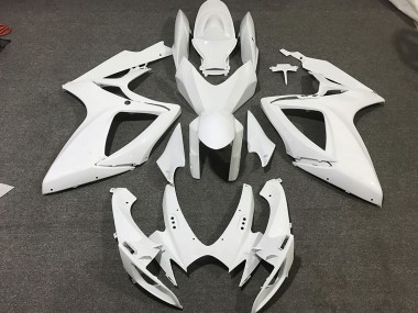 2006-2007 Suzuki GSXR 600 / GSXR 750 Motorcycle Fairings - White Canada