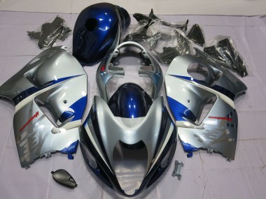 1996-2007 Suzuki GSXR 1300 Motorcycle Fairing - Silver Blue Canada