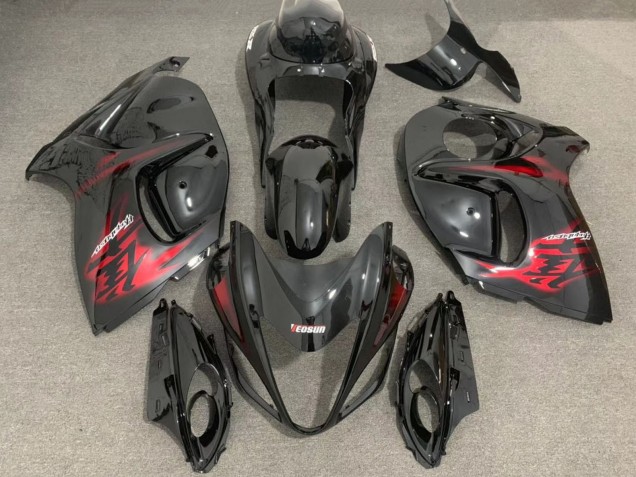 2008-2020 Suzuki GSXR 1300 Motorcycle Fairings - Glossy Black Red Canada
