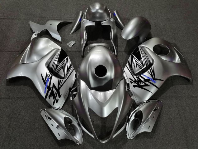 2008-2020 Suzuki GSXR 1300 Motorcycle Fairings - Liquid Silver Blue Canada