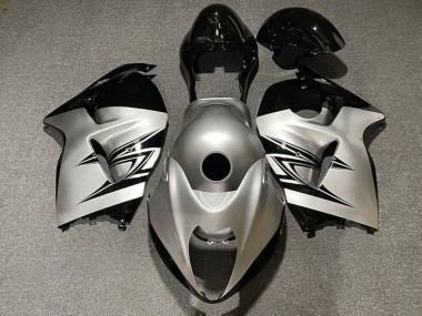 1996-2007 Suzuki GSXR 1300 Motorcycle Fairings - Silver Black Canada