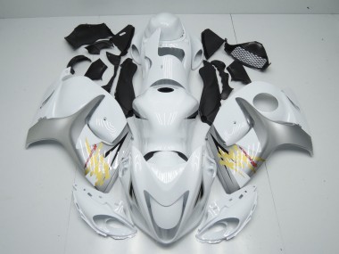 2008-2020 Suzuki GSXR 1300 Motorcycle Fairings - White Silver Yellow Canada