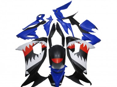 2008-2010 Kawasaki ZX10R Motorcycle Fairings - Blue Black White Red Shark Canada