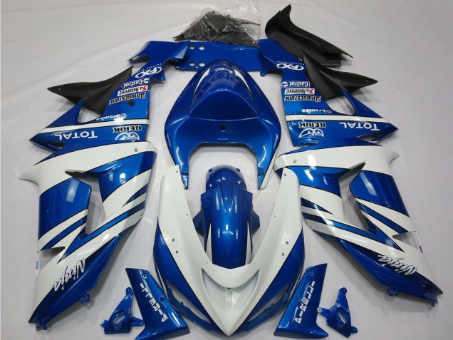 2006-2007 Kawasaki ZX10R Motorcycle Fairings - Blue White Black Canada
