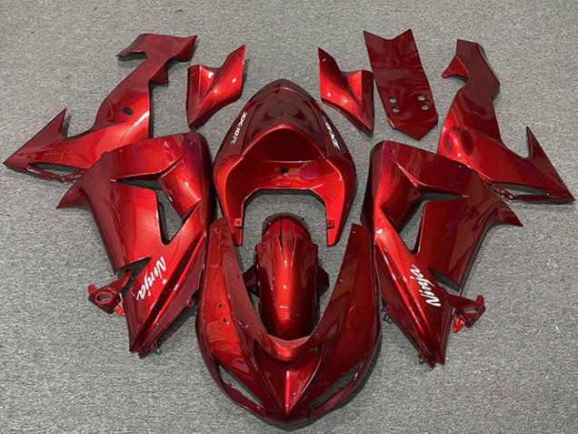 2006-2007 Kawasaki ZX10R Motorcycle Fairings - Candy Red Canada
