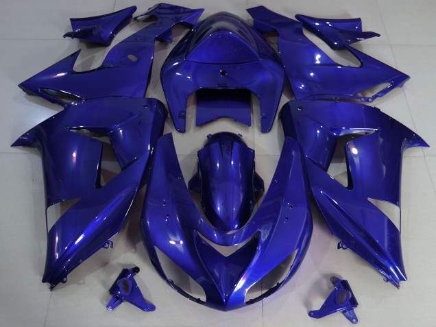 2006-2007 Kawasaki ZX10R Motorcycle Fairings - Dark Blue Canada
