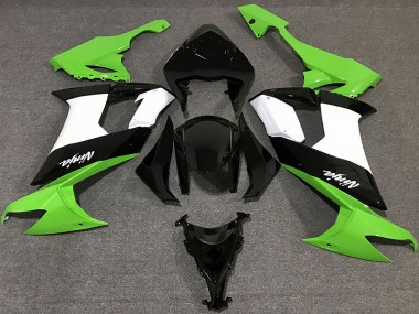 2008-2010 Kawasaki ZX10R Motorcycle Fairings - Green White Black Canada