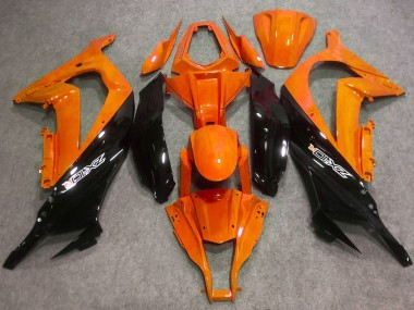 2016-2020 Kawasaki ZX10R Motorcycle Fairings - Orange Glossy Black Canada