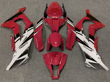 2011-2015 Kawasaki ZX10R Motorcycle Fairings - Maroon Red White Black Canada