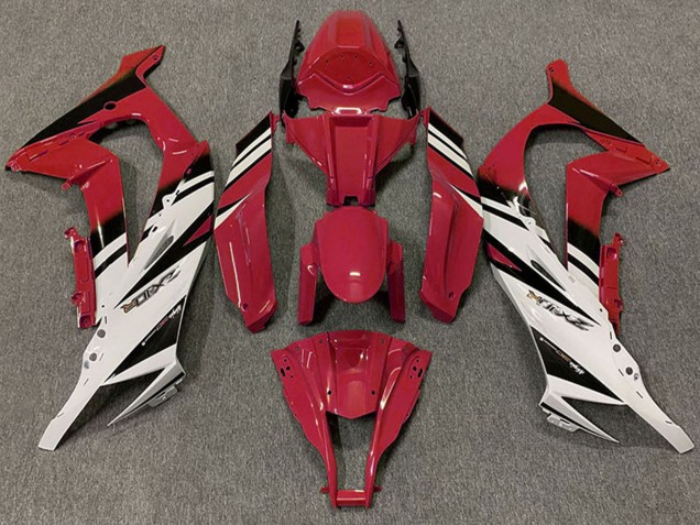 2011-2015 Kawasaki ZX10R Motorcycle Fairings - Maroon Red White Black Canada