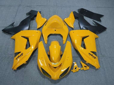 2006-2007 Kawasaki ZX10R Motorcycle Fairings - Yellow Black Ninja Canada