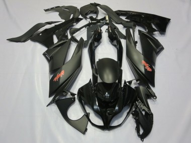 2009-2012 Kawasaki ZX6R Motorcycle Fairings - Matte Black Glossy Black Red Ninja Canada