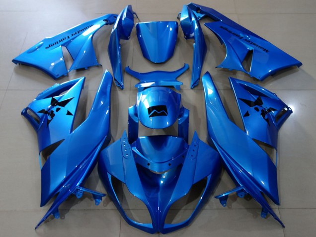 2009-2012 Kawasaki ZX6R Motorcycle Fairings - Blue Canada
